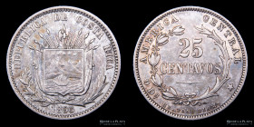 Costa Rica. 25 Centavos 1890. KM130