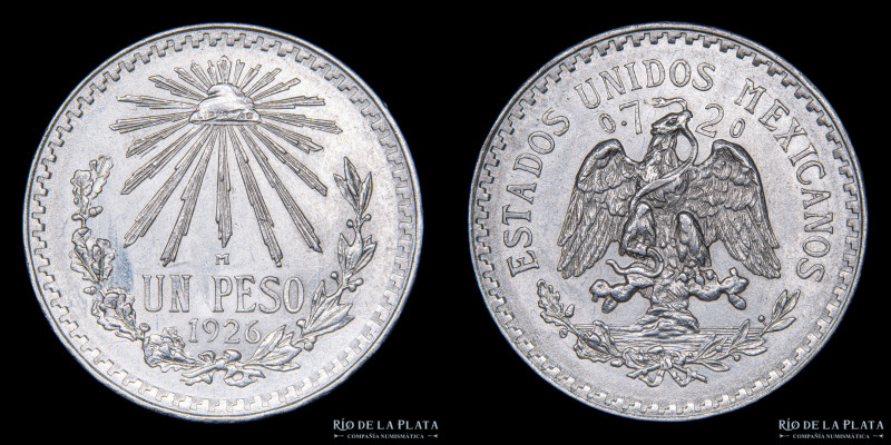 México. 1 Peso 1926. AG.720; 34.0mm; 16.58g; KM455; (AU)

Estimate: USD 20 - 4...