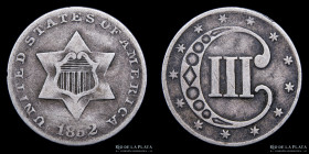 USA. 3 Cents 1852. KM75