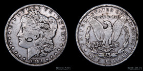 USA. 1 Dollar 1884 O. Morgan. KM110