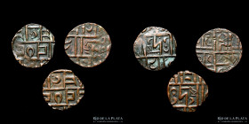 Bhutan. 3x 2 1/2 Rupee (ND 1820-1840) KM3.2