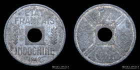 Indochina Francesa. 1/4 Centimes 1942. KM25