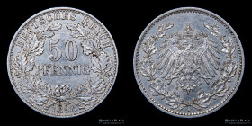 Alemania. 50 Pfennig 1898 A. KM15