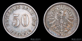 Alemania. 50 Pfennig 1876 B. KM6