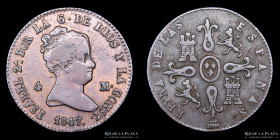 España. Isabel II. 4 Maravedis 1847 Segovia. KM530.3