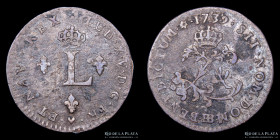Francia. Luis XV. 1/60 Ecu 1739BB. KM500.4