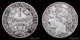 Francia ( 3º Republica) 1 Franc 1887. KM822