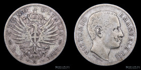 Italia. V. Emanuele III. 1 Lira 1907 R. KM32