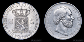 Paises Bajos. 2 1/2 Gulden 1867. KM82