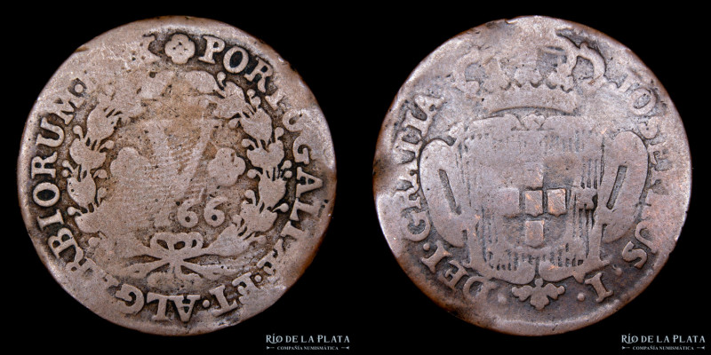 Portugal. José I. 5 Reis 1766. Año escaso. CU; 29mm;KM242.1 (G)

Estimate: USD...