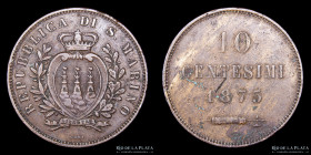 San Marino. 10 Centesimi 1875. KM2