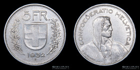 Suiza. 5 Francos 1932B. KM40