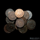 Argentina. Lote x 17 cobres de 1 centavs 1884-1893. Variantes