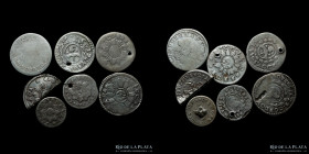 Argentina. Lote x 7 monedas de plata. Cordoba