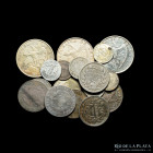 Chile. Lote x 18 monedas de plata 1871-1932