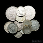 Sudamerica. Lote x 12 monedas de plata 1872-1945
