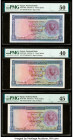 Egypt Group Lot of 6 Graded Examples PMG Choice Uncirculated 64; Choice Uncirculated 63; About Uncirculated 50; Choice Extremely Fine 45; Extremely Fi...