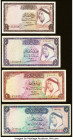Kuwait Group Lot of 4 Examples Fine-Very Fine. Tape, annotations and erasure present on the 5 Dinars example.

HID09801242017

© 2022 Heritage Auction...
