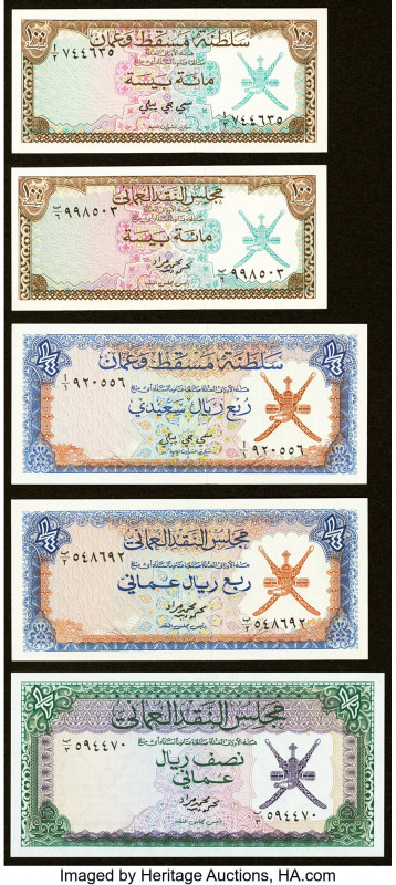 Oman Group Lot of 5 Examples Crisp Uncirculated. 

HID09801242017

© 2022 Herita...