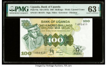 Uganda Bank of Uganda 100 Shillings ND (1973) Pick 9a PMG Choice Uncirculated 63 EPQ. 

HID09801242017

© 2022 Heritage Auctions | All Rights Reserved...