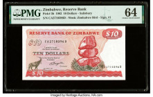 Zimbabwe Reserve Bank of Zimbabwe 10 Dollars 1982 Pick 3b PMG Choice Uncirculated 64. 

HID09801242017

© 2022 Heritage Auctions | All Rights Reserved...