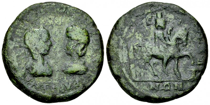 Gordianus III, with Tranquillina AE Pentassarion, Istros 

Gordianus III, with...