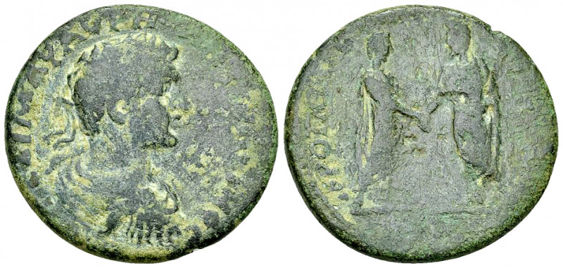 Caracalla AE29, Hieropolis-Kastabala 

Caracalla (198-217 AD). AE29 (15.15 g),...
