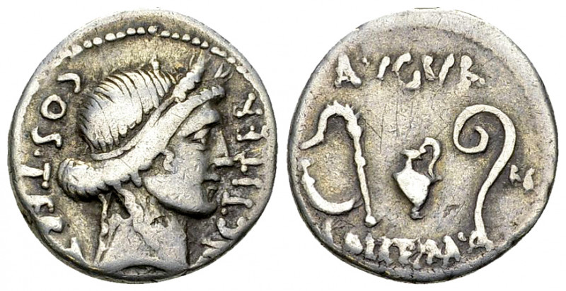 C. Julius Caesar AR Denarius, 46 BC 

C. Julius Caesar. AR Denarius (19 mm, 3....