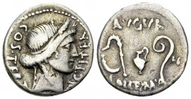C. Julius Caesar AR Denarius, 46 BC