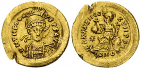 Theodosius II AV Solidus, Constantinople