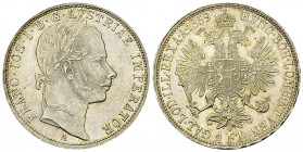 Franz Joseph I AR Florin 1859 A