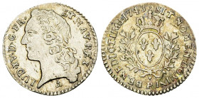 Louis XV, AR 6 Sols 1743 P, Dijon