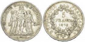 France, AR 5 Francs 1873 A, Paris