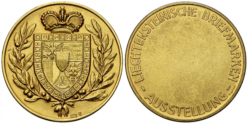 Liechtenstein, Vergoldete AR Medaille o.J. 

Liechtenstein. Franz Josef II (19...