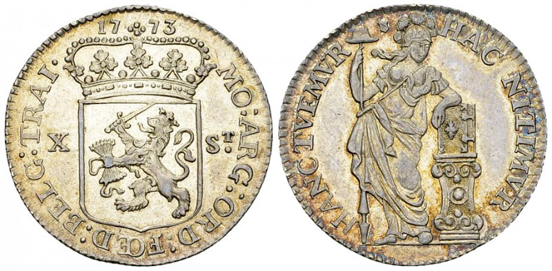 Utrecht AR 10 Stuivers 1773 

Netherlands. Utrecht. AR 10 Stuivers (1/2 Gulden...