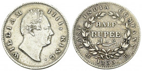 India, British, AR Half Rupee 1835