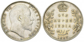 India, British, AR Rupee 1907
