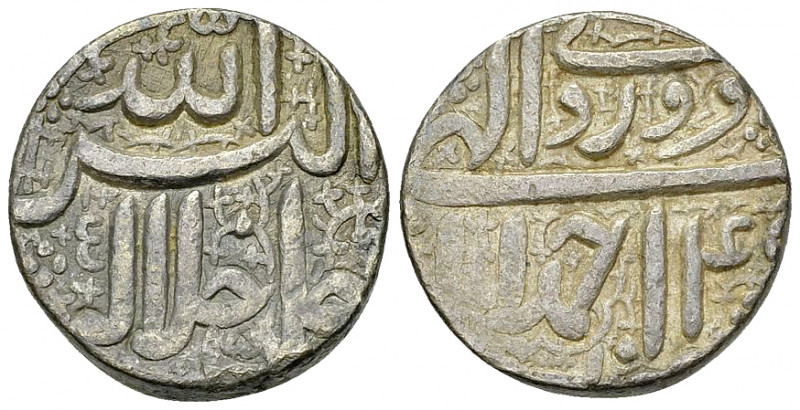 Akbar AR Rupee, Ahmedabad, yr. 49 

India. Mughal Empire. Akbar (1556-1605). A...