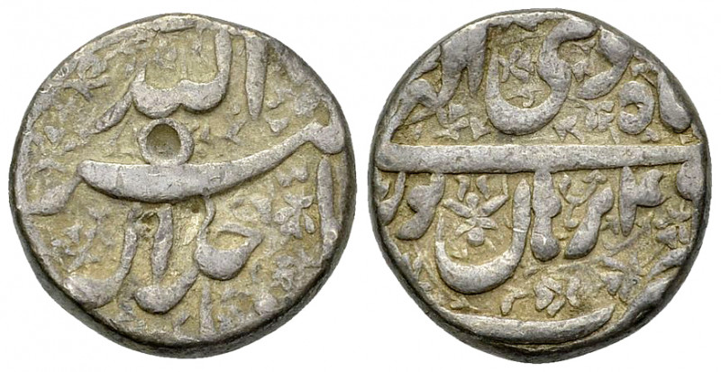 Akbar AR Rupee, Burhanpur, yr. 49 

India. Mughal Empire. Akbar (1556-1605). A...