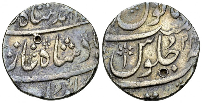 Muhammad Shah AR Rupee, Surat, yr. 24 

India. Mughal Empire. Muhammad Shah (1...