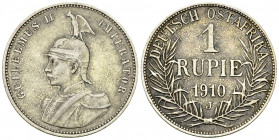 Deutsch-Ostafrika, AR Rupie 1910