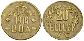 Deutsch-Ostafrika, ME 20 Heller 1916