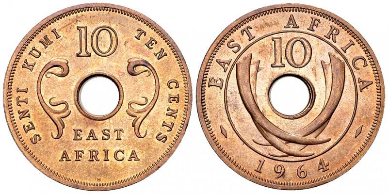 East Africa, British, CU 10 Cents 1964 H 

East Africa. Post-independence issu...