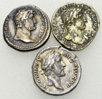 Roman Empire, Lot of 3 AR denarii