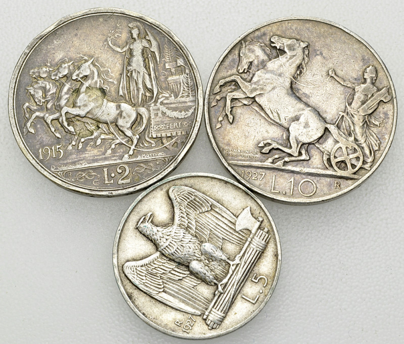 Italy, Lot of 3 AR coins 

Italy. Lot of 3 (three) AR coins.

Very fine. (3)...