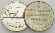 Schweiz, Lot von 2 AR 5 Franken 1939, Landesausstellung
