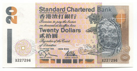 Hong Kong 20 Dollars 1995
P# 285b; # X227296; UNC