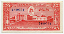 Lao 50 Kip 1957 - 1962 (ND)
P# 5; N# 210668; # AC880534; XF-AUNC