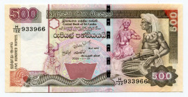 Sri Lanka 500 Rupees 2005
P# 119d; # H/122 933966; UNC