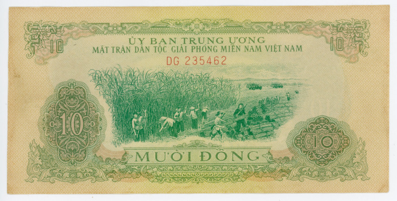 Vietnam 10 Dong 1968
P# R7; # DG 235462; XF-aUNC